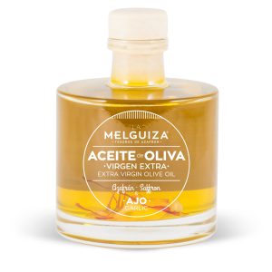 Aceite de oliva virgen extra de ajo y azafrán